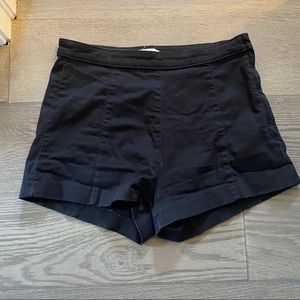Black high waisted Lined shorts